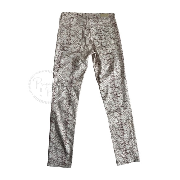 AG Jeans | The Prima ankle skinny python jeans White Snake Print - Picture 10 of 14